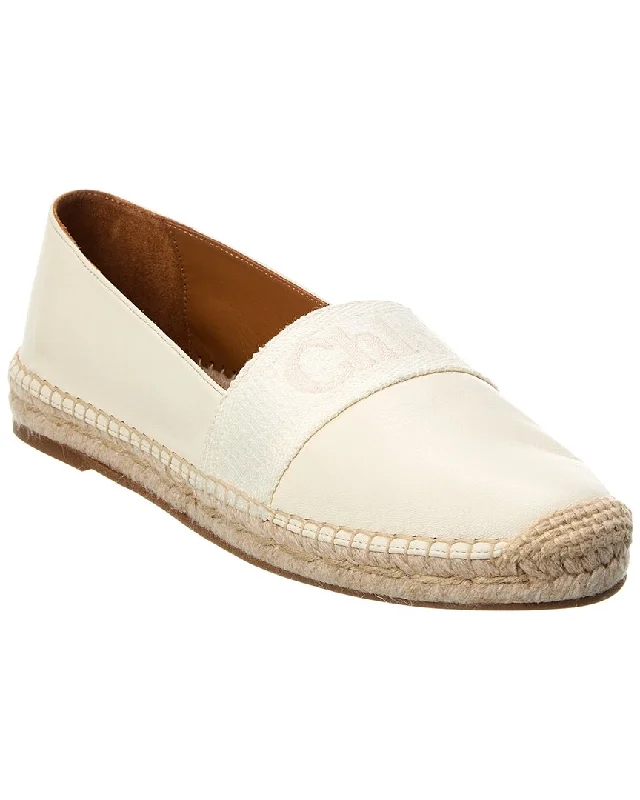 Chloé Piia Flat Leather Espadrille