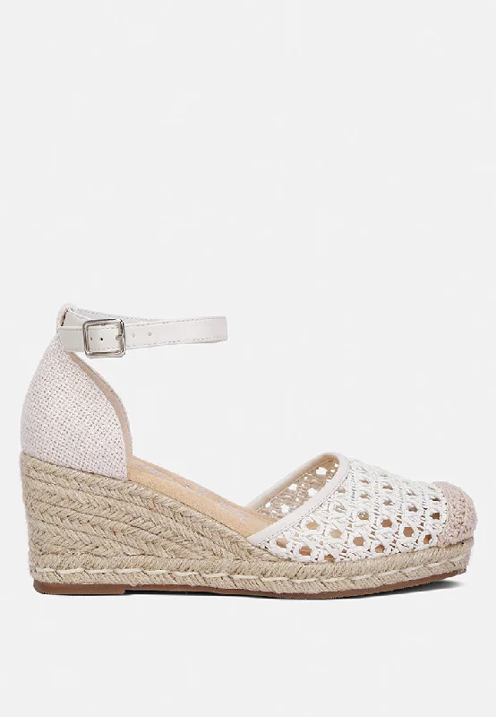 mason pin buckle wedge heel espradilles