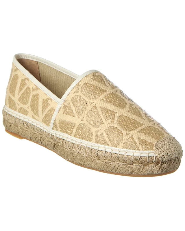 Valentino VLogo Canvas Espadrille