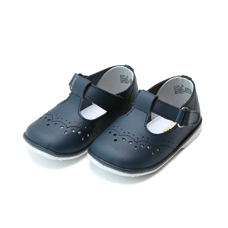 Birdie Navy Leather T-Strap Mary Jane - Babies & Toddlers