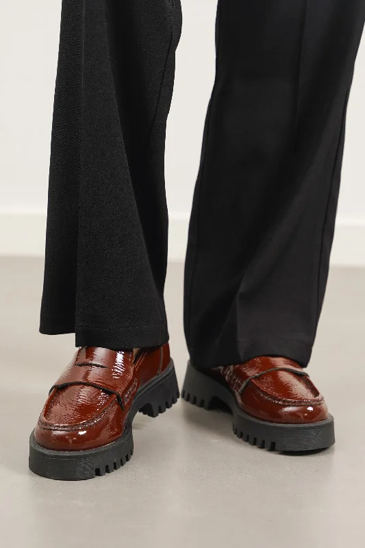 PATENT LEATHER LOAFERS