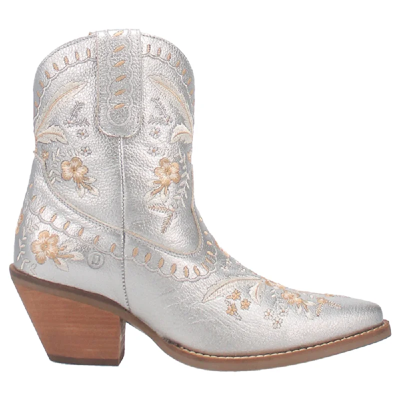 Primrose Embroidered Floral Snip Toe Cowboy Booties