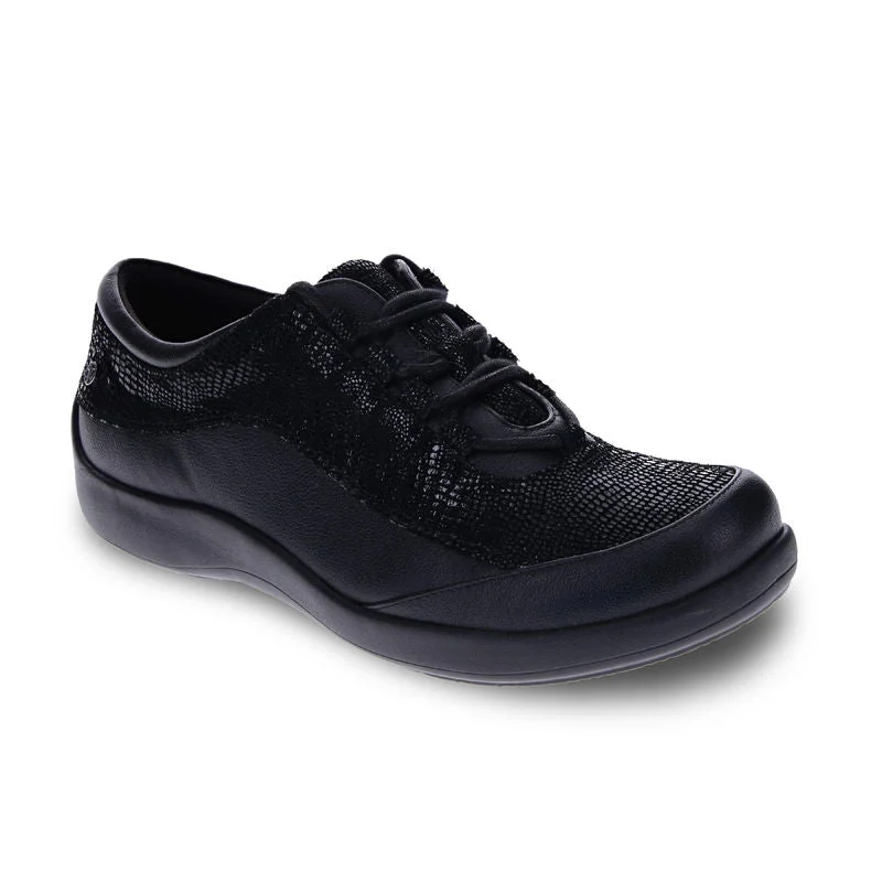 Revere Women's Alberta Lace Up Blk Glitz