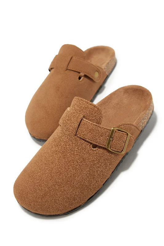 Always Cozy Slip On Flats - Tan