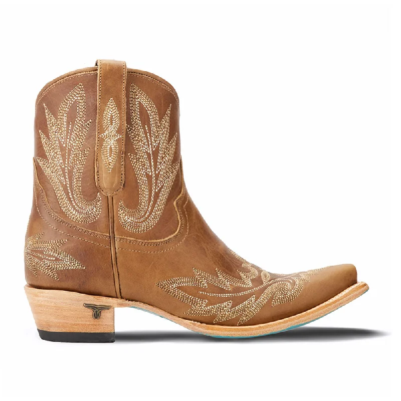 Lexington Embroidered Snip Toe Cowboy Booties