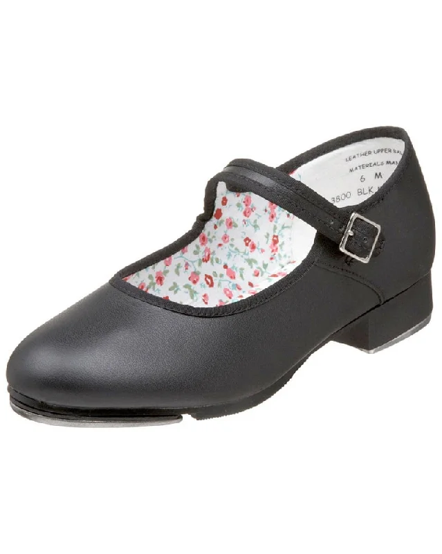 Capezio Mary Jane Leather Buckle Strap Tap Shoes - 3800 Womens