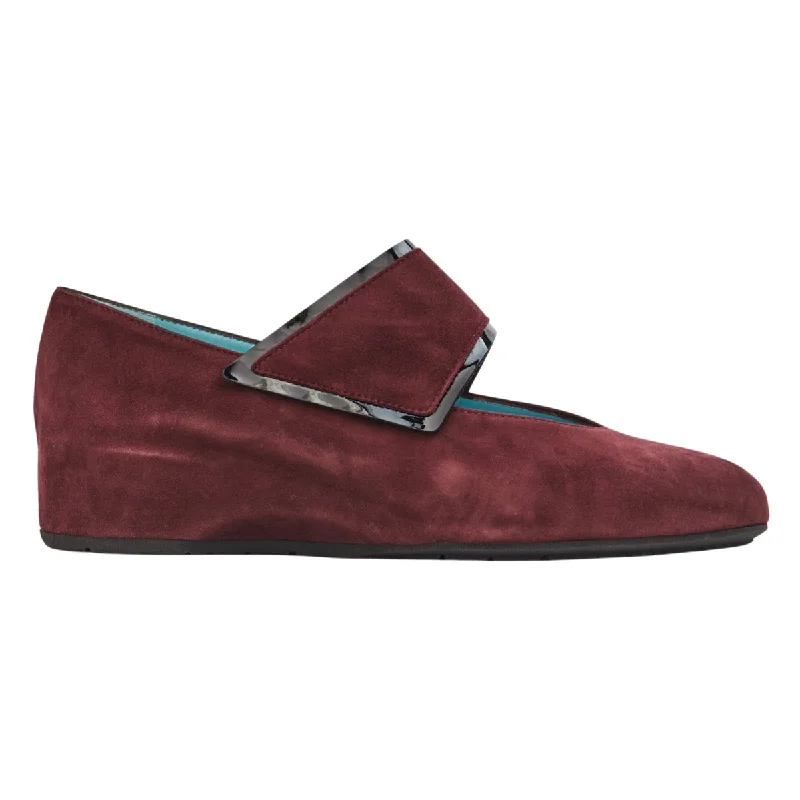 Thierry Rabotin Women's Abra Burgundy Suede