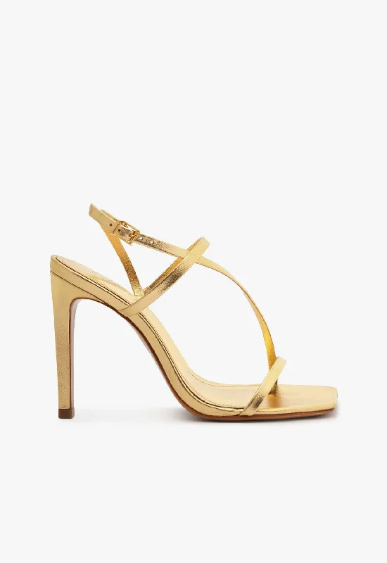 Heloise High Metallic Leather Sandal