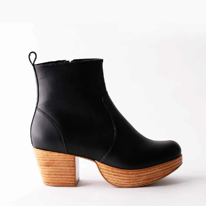 Fortress Charli Platform Bootie - Black