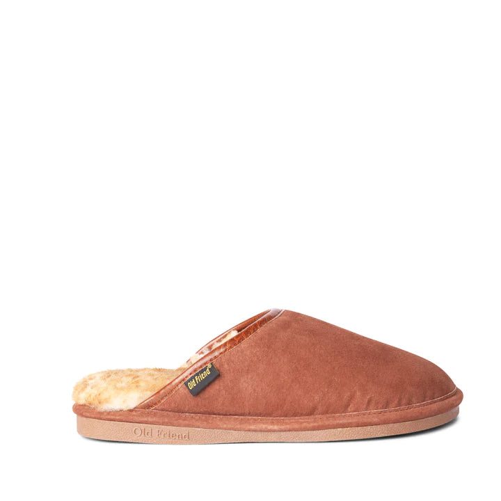 Men's WIDE Scuff Slipper in Chestnut